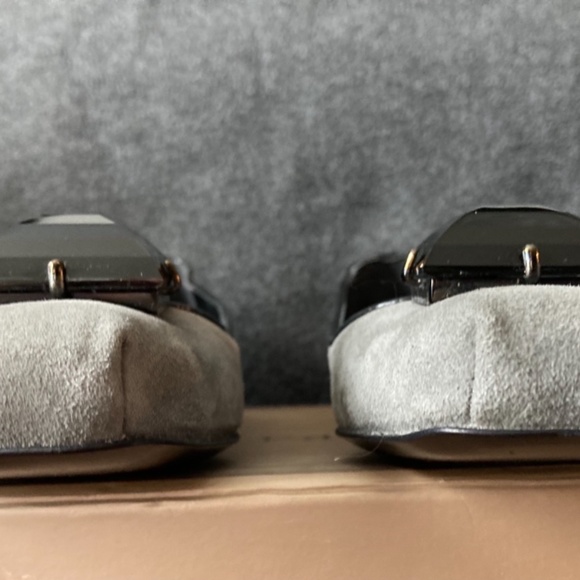 Gaetano Perrone for Te Cesan Grey Suede Jewel Flats Sz 37 - Picture 5 of 11